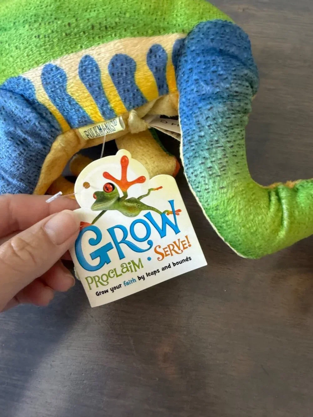 NWT Folkmanis Red Eyed Tree Frog Hand Puppet Rainforest Plush Toy Stuffed Animal